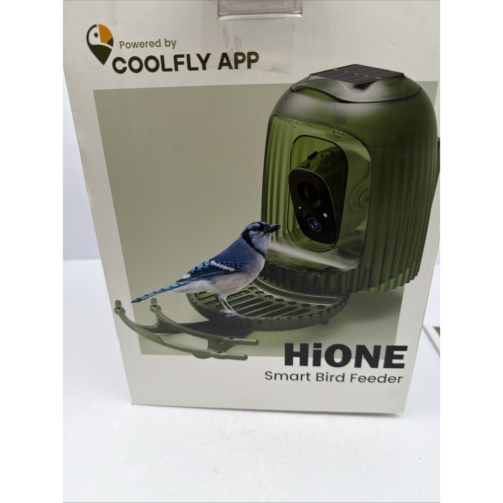 Smart Bird Feeder With 4MP Camera AI Auto Capture Video Green - Picture 10 of 14